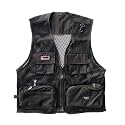 Foldable Outdoor Fishing Camping Travel Mesh Vest, Multi-Pockets Photography Lightweight Vests