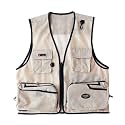 Foldable Outdoor Fishing Camping Travel Mesh Vest, Multi-Pockets Photography Lightweight Vests
