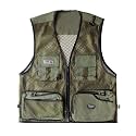 Foldable Outdoor Fishing Camping Travel Mesh Vest, Multi-Pockets Photography Lightweight Vests
