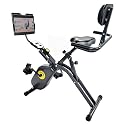 Foldable Quiet Magnetic Recumbent Stationary Exercise Bike