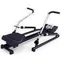 Foldable Rowing Machines Rowing Machine Adjustable Resistance with Digital Monitor Home Gym Training Rower Workout Fitness