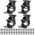 Foldable Self Lock Hinges Heavy Duty Folding Brackets with Screws Lock Extension Support for Table Leg,Bed Leg,Workbench,Laundry Garage Boats Furniture. (4)