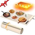 Foldable Silicone Electric Warming Tray, Beige
