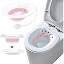 Foldable Sitz Bath Tub for Toilet Seat with Flusher – Postpartum Recovery & Hemorrhoid Relief Basin | Portable Sitz Bath Bowl for Pain Relief, Hygiene & Therapy Use