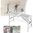 Foldable Steel Work Platform Stepladder with Adjustable Height Multipurpose Scaffolding for Engineering Projects