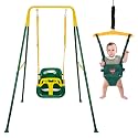 4 in 1 Baby Jumper & Toddler Swing Set for Indoor & Outdoor