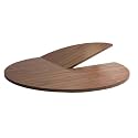 Foldable Table Top Extender - Large Wood Round Table for Temporary Use, Fits 48 to 95 inches in Diameter, Suitable for Events and Gatherings
