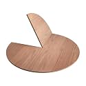 Foldable Table Top Extender - Large Wood Round Table for Temporary Use, Fits 48 to 95 inches in Diameter, Suitable for Events and Gatherings