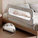 Foldable Toddler Bed Rails - Kids Guard Bumper for Crib Safe Bed Side Rail for Twin Queen King Full Size Beds 32inch
