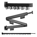 Foldable Wall Mounted Clothes Drying Rack – Heavy Duty Collapsible Laundry Rack with Hooks for Indoor/Outdoor Use, Perfect for Small Apartments and Space Saving Drying Needs
