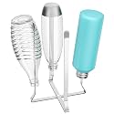 Foldable Water Bottle Drying Rack, Stainless Steel Tumbler Dryer Stand for Kitchen Counter, Multifunctional Space-Saving Cup Drainer for Bottles, Baby Bottles, Glasses & Reusable Bag (Silver, 1PC)