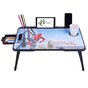 foldable wooden mini laptop table for bed study table with drawer tabletmobile holder for kids amp adults spydoreman