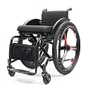 Folding All-Terrain Sports Wheelchair,Portable Manual Chair,Lightweight Foldable Self Propelled Wheelchairs,Self-Propelled Transfer Wheelchair(38cm/15in)