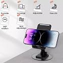 Folding Lifting Bracket, Aluminium Alloy, 360° Rotation, Mobile Stand Holder All Metal Base Angle Adjustable Cellphone Bracket (Pack of 1)