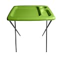 Folding TV Tray Table, Portable, Sturdy, Green (Single)