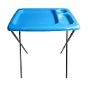 Folding TV Tray Table, Portable, Sturdy, Bright Blue (Single)