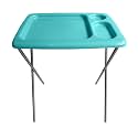 Folding TV Tray Table, Portable, Sturdy, Turquoise (Single)