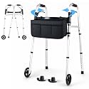 Folding Walkers for Seniors with Basket: Standard Walkers for Seniors