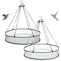 FoldTier 2 Pieces Bird Seed Catcher Tray Hanging Round Mesh,24 Inch