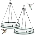 FoldTier 2 Pieces Bird Seed Catcher Tray Hanging Round Mesh,20 Inch