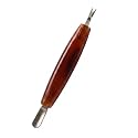 FOLELLO Professional Stainless Steel Cuticle Pusher/Remover and Spoon Nail Cleaner, Manicure/Pedicure Tool, Durable Rust-free and Sharp Dual Sided Nail Art Tool