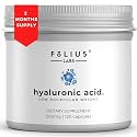 FOLIUS LABS Clean Label Ultra High Purity Hyaluronic Acid Capsules 500mg