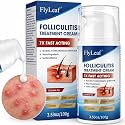 Folliculitis Treatment Cream with 5% Benzoyl Peroxide & Tea Tree Oil, Fast Acting Scalp Bump Treatment for Razor Burn, Body Breakouts, Boils & Itch Relief, Non-Greasy Skin Relief Cream, 100g/3.53oz