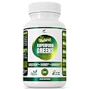 FOLONA Organic Super Greens Capsules with Ashwagandha, Spirulina & Moringa