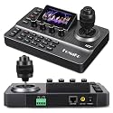 FoMaKo NDI PTZ Camera Controller, LCD Preview, NDI PTZ Controller Keyboard with 4D Joystick, for Church Worship Education Conference Events (NDI License Included) KC606N NDI Controller