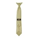 FOMANN Mens Clip on Ties Solid Uniform Clip-on Neck Ties for Police and Security Pullaway Clip Ties