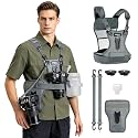 FOMITO Dual Camera Harness, Multi Carrying Radio Chest Vest System