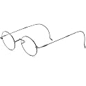 FONEX Titanium Glasses Frame Men,Vintage Retro Round Ultralight Optical Eyeglasses Women Vintage Eyewear