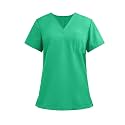 FONMA Scrub Tops for Women V Neck Stretch Shirts with Pockets Nurse Uniform