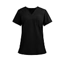 FONMA Scrub Tops for Women V Neck Stretch Shirts with Pockets Nurse Uniform