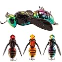 FONMANG Top Water Fishing Lures, 3-Pcs Topwater Lures for Bass Walleye Pike, 2025 New Wasp Crawl Bait for Freshwater and Saltwater