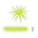FONMANG Urchin Baits for Bass Fishing, Creature Bait Dice Baits 1.5/2.7/3.5/4.3/5.1 inches Fuzzy Dice Fishing Lures with Rubber Legs, Fishing Lure for Freshwater