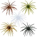 FONMANG Urchin Baits for Bass Fishing, Creature Bait Dice Baits 1.5/2.7/3.5/4.3/5.1 inches Fuzzy Dice Fishing Lures with Rubber Legs, Fishing Lure for Freshwater