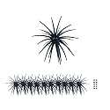 FONMANG Urchin Baits for Bass Fishing, Creature Bait Dice Baits 1.5/2.7/3.5/4.3/5.1 inches Fuzzy Dice Fishing Lures with Rubber Legs, Fishing Lure for Freshwater
