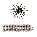 FONMANG Urchin Baits for Bass Fishing, Creature Bait Dice Baits 1.5/2.7/3.5/4.3/5.1 inches Fuzzy Dice Fishing Lures with Rubber Legs, Fishing Lure for Freshwater