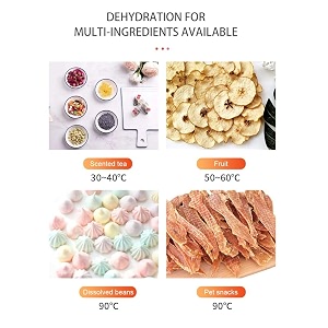 food dehydrator 6 trays 500w stainless steel beef fruit vegetable food jerky machine with 30-90 temp control 24h timer electric fruit dryer for herbs pet food vegetables food dehydrator