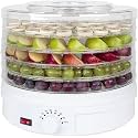 Food Dehydrator - Electric Food Saver Fruit Dehydrator Preserver Dry Fruit Dehydration Machine with 5 Stackable Tray