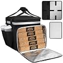 Food Delivery Backpack, Expandable Delivery Backpack Pizza Bag, L