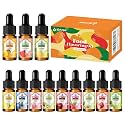 Food Flavoring Oil, 12 Flavor Set, 0.35 fl oz Each, Candy Flavoring for Candy Making, Baking, Desserts, Drinks & Lip Gloss