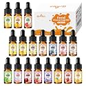 Food Flavoring Oil - Candy Flavoring for Candy Making 18 x 0.35 Fl Oz Extracts and Flavorings for Baking Lip Gloss Flavoring Oil - with Glass Dropper