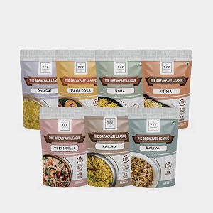 the food formula the breakfast league weekly combo ragi dosa upma daliya pongal poha vermicelli khichdi