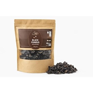 food library the magic of nature dried black fungus mushrooms 100g  premium edible mushrooms for soups stir-fries amp asian cooking