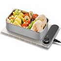 Food Warming Mat - 7-Temp Electric Food Warmer (100-212°F), Fast &amp; Even Heating for Lunch/Dinner, Suitable for Stainless Steel/Ceramic/Glass Lunch Box, 4H Auto Off, Compact Foldable (9.85''x5.91'')