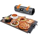 Food Warming Mat – Roll Up Food Warmer with Fast & Even Heating, Premium-Grade Silicone Material, 5 Temperature Settings, Auto Shut-Off - Versatile Food Warmers for Parties, Buffets, and Home Use