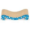 Foodie Puppies 2-in-1 Reversible Cat Scratcher Pad with Catnip for Cats &amp; Kittens - (M-Sitting Sofa 46 x 23 x 8 cm) | Durable Corrugated Cat Scratching Pad for Furniture Protection, Play &amp; Rest
