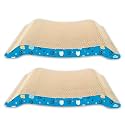 Foodie Puppies 2-in-1 Reversible Cat Scratcher Pad with Catnip for Cats & Kittens - (Bridge, Pack of, 2 44.5 x 23 x 6 cm) | Durable Corrugated Cat Scratching Pad Furniture Protection